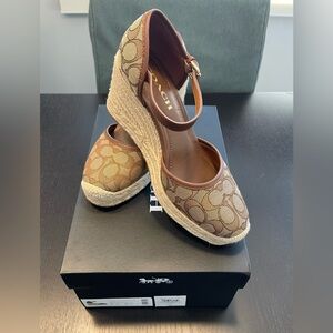 Coach Raine Espadrille In Signature Jacquard